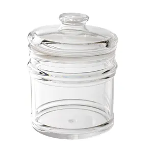 甜糖果咖啡果酱茶罐圆形干果容器2.3L 1.4L 1L透明亚克力香辣罐
