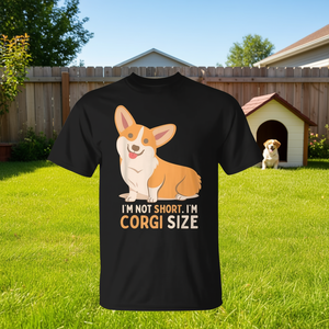 T-shirt « Je ne suis pas petit, je suis de taille chien Corgi » - Product Image 3