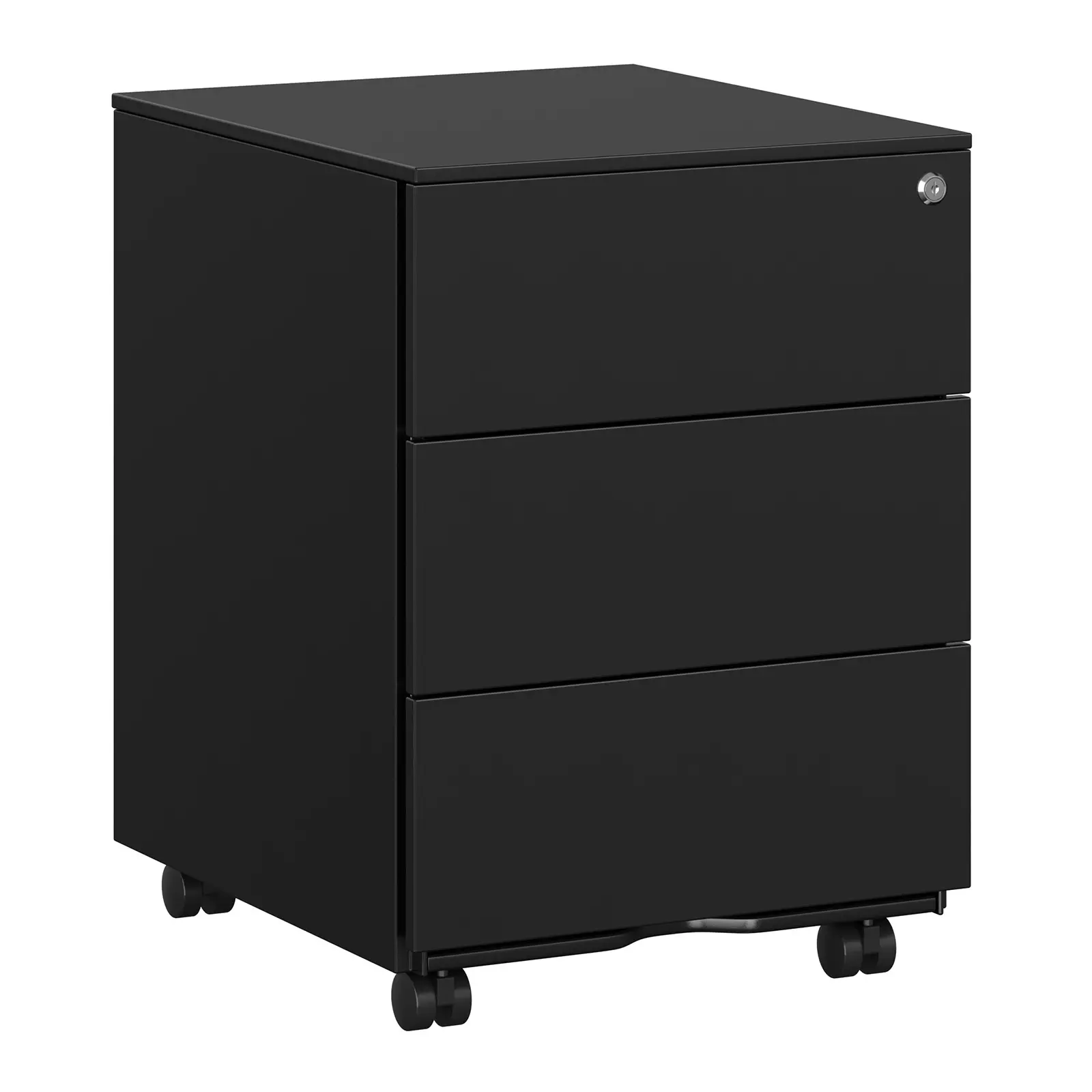 SONGMICS Steel Furniture Hold Documents Stationery Small Pre-assembled Mobile File Cabinet Home Office