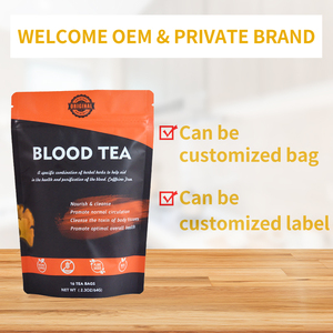 China herbs Private Label Tee Gesundheit Tee Blut reinigung Kräutertee Unabhängige Beutel Blut Harnsäure Balance Tee Bluttee - Product Image 4