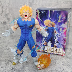 Personnages populaires d'anime japonais <span class=keywords><strong>Vegeta</strong></span> IV <span class=keywords><strong>Super</strong></span> <span class=keywords><strong>Saiyan</strong></span> Figurine à double tête - Product Image 2