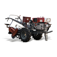 Tracteur à moteur diesel, mini-tracteur à conducteur marchant, mini-tracteur diesel avec rotoculteur pour rizière