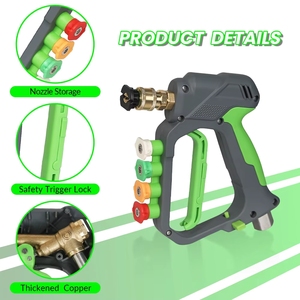Pistolet <span class=keywords><strong>à</strong></span> mousse haute pression 4000 PSI <span class=keywords><strong>à</strong></span> 2 voies et pistolet pulvérisateur d'eau double usage en laiton pour lavage de voiture - Product Image 2