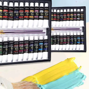 12/18/24 Kleuren Acrylverf Set Hoge Kwaliteit Transparant Aquarel Pigment - Product Image 3
