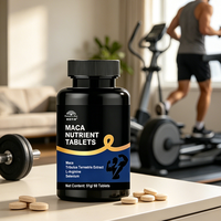 Comprimés de Maca OEM personnalisés pour hommes, booster d'énergie et d'endurance, L-Arginine, Tribulus, Zinc, Sélénium, Vitamines B6 B12, marque privée