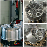 Jantes forgées concaves personnalisées VS-5RS, finition argent brossé, légères, pour voitures de course Corvette C6 C8 Z06 Corvette C7 Stingray Z51 ZR1
