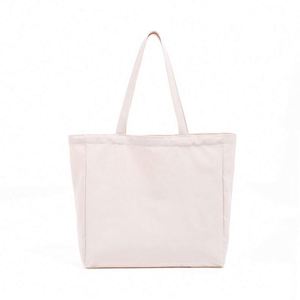 Bolso de compras de lona de algodón orgánico reutilizable liso con fondo y lados, bolso de lona personalizado con logotipo personalizado - Product Image 6