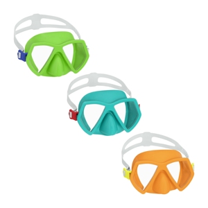 Bestway 22059 enfants demi-visage double lentille sangle en silicone tuba masques de plongée <span class=keywords><strong>cressi</strong></span> à vendre - Product Image 1