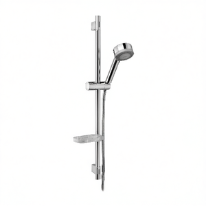 Juego completo de riel deslizante para ducha con rociador de mano, acabado cromado, accesorios de baño - Product Image 3