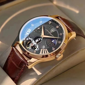 Reloj de Pulsera POEDAGAR 906 para Hombre, Nuevo, de Cuero Negro, Resistente al Agua, Luminoso, de Lujo, de Cuarzo - Product Image 6
