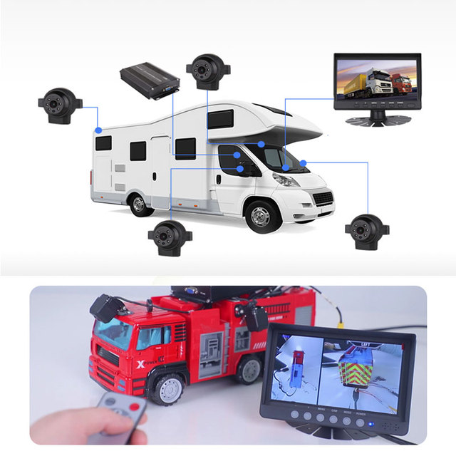 360 Degree Panoramic 3D All-Round View Car Multi Camera DVR Monitor Night Vision Function for Cars