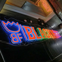 Dış Mekan Kişiselleştirilmiş RGB Süper Harf Tabelası Özel LED Işıklı Logo Tabelası RGB Programlı Tabela 3D LED Kanal Harf İşletmeler İçin