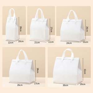 Sac isotherme de livraison de repas à emporter en tissu non tissé, écologique, imperméable, à motif léopard, personnalisable avec logo, vente en gros - Product Image 2