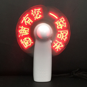 Mini ventilador eléctrico con pantalla Led, portátil, alimentado por batería, ligero, juguete para estudiantes, creativo, personalizable - Product Image 1