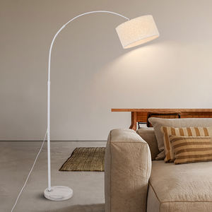 Lampada da terra verticale moderna da salotto lampada da pesca nera lampada da pesca telescopica con Base in marmo <span class=keywords><strong>per</strong></span> la protezione degli occhi a casa - Product Image 2