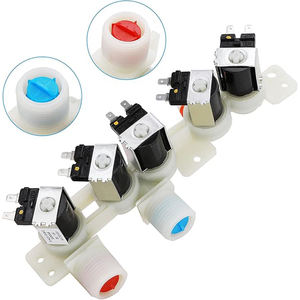 Nuevo AJU73213301 AJU75152601 Válvula de entrada de agua Solenoide 12V 5 Solenoide 2 Entrada 5 Salida Compatible con arandelas Ken-more - Product Image 1