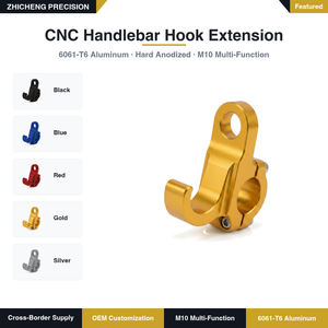 Gancio Universale in Alluminio Anodizzato M10 CNC Anticorrosione <span class=keywords><strong>per</strong></span> Borsa Moto, <span class=keywords><strong>Casco</strong></span> e Bagagli, <span class=keywords><strong>per</strong></span> Sur Ron/Dirt - Product Image 3