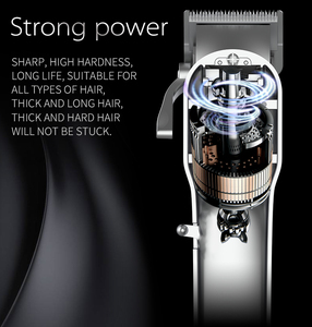 Iclipper-K2S USB professionale barbiere tagliatrice di capelli elettrico Cordless LCD tagliacapelli oro argento tutto metallo tagliacapelli - Product Image 6