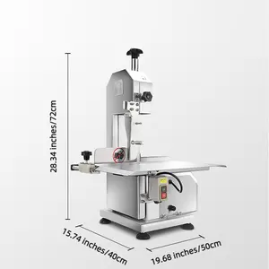 high effciency stainless steel frozen meat Bone Cutting Band saw Machine Butchers Safety process chicken fish Bone Saw Machine