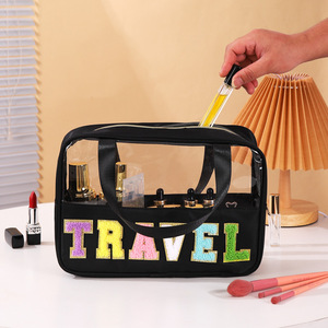 Bolsas de <span class=keywords><strong>maquillaje</strong></span> de viaje de PVC, accesorios de viaje, bolsa de aperitivos impermeable, neceser <span class=keywords><strong>transparente</strong></span> para mujer, bolsa de <span class=keywords><strong>maquillaje</strong></span>, maletas - Product Image 2