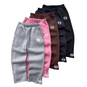 Pantalones Cargo de Felpa Gruesa Jt <span class=keywords><strong>Proclub</strong></span> 2025, Lavado Ácido, Cintura Alta, Estilo Desgastado, Felpa Francesa de Algodón - Product Image 1
