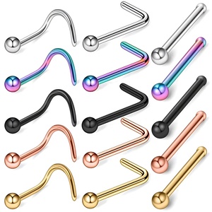 Thời Trang 7 Hình <span class=keywords><strong>2</strong></span> <span class=keywords><strong>Mm</strong></span> Nhỏ Bóng Mũi <span class=keywords><strong>Stud</strong></span> L Hình Dạng Phân Khúc Mũi Nhẫn Tai Xỏ Đồ Trang Sức Cho Nam Giới Và Phụ Nữ - Product Image 6