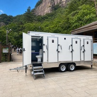 Remorque toilettes portables sur mesure avec cabine accessible aux fauteuils roulants pour événements publics et équipes de secours d'urgence