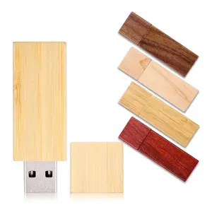 New High SpeedカスタムLOGO 16GB 64 GB 32Gb USB 3.0 Swivel Wooden Flash Drivesペンドライブメモリスティック