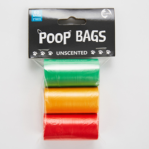 Lot de 3 rouleaux de sacs à déjections canines écologiques personnalisés, 60 sacs anti-fuite pour déchets de chien, sacs à ordures pour chiots en plastique - Product Image 2