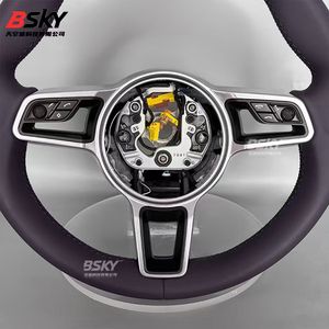 Volante de Cuero Nappa Antideslizante de Alta Calidad a <span class=keywords><strong>Precio</strong></span> de Mayoreo para <span class=keywords><strong>Porsche</strong></span> Panamera Cayenne <span class=keywords><strong>Cayman</strong></span> Boxster 718 911 - Product Image 5