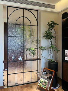 Panel DE PRIVACIDAD DE PANTALLA divisoria de pared deslizante de acero inoxidable de estilo retro personalizado con partición de diseño abierto de control de insectos - Product Image 3