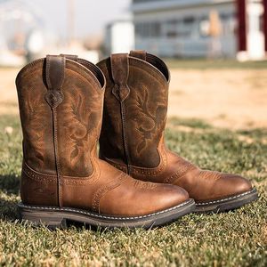 Botas Vaqueras Occidentales Ligeras de Piel Genuina de Alta Calidad <span class=keywords><strong>para</strong></span> <span class=keywords><strong>Hombre</strong></span> Goodyear, con Punta Cuadrada, Diseño Personalizado, Antideslizantes y de Calce Ajustado - Product Image 2