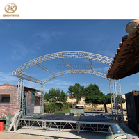 Sistema de Estructura de Techo de Arco para Escenario de Conciertos al Aire Libre de Aluminio