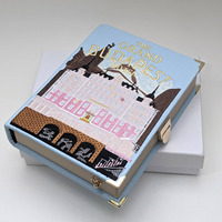 Pochette de rangement pour livres, livre de souvenirs pour bébé avec boîte à souvenirs, bijoux, broderie, collier de voyage, téléphone, sac bandoulière en cuir