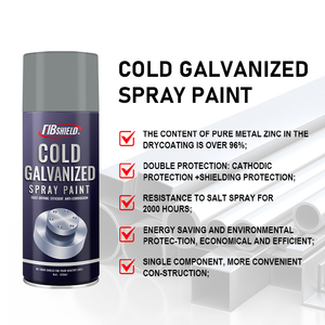FIBSHIELD 450ml OEM vernice Spray zincata a freddo di alta qualità Anti-ruggine corrosione chimica rivestimento liquido usato galvanizzazione - Product Image 3