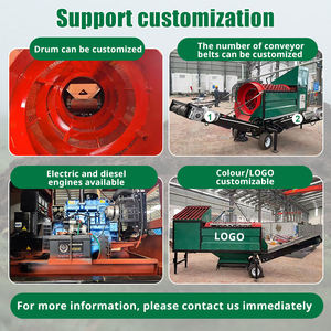 2026 Sinolion Nieuw Model Hoge Kwaliteit Draagbare Trommelscherm Zeef Trommelfilter Rotatie Trommelscherm Prijs - Product Image 2