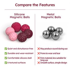 Jouet anti-stress à billes magnétiques, perles en silicone EDC, jouets sensoriels anti-stress pour adultes, enfants, autisme, TDAH - Product Image 5