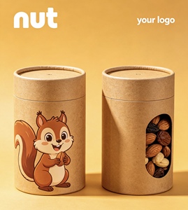 Food Grade Craft Paper Tube Moisture Proof Eco-friendly Cylinder Packaging for Nuts and Snack - Product Image 3
