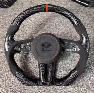 Volante de Cuero y Fibra de Carbono Personalizado Compatible con Ford <span class=keywords><strong>Mustang</strong></span> <span class=keywords><strong>2015</strong></span> 2016 2017 2018 2019 2020 2021 2022 GT Shelby - Product Image 6