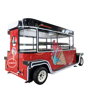2025 CE Approved Food Truck for <b>Sale</b> Europe Retro Pizza Ice Cream Vending Cart Mobile Vintage Street <b>Kitchen</b> Kiosk - Product Image 6