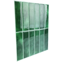Fabrik-Großhandel PU-Tropfbeschichtung Grüne Subway Peel&Stick Wandfliesen 290x230mm Wasserdicht Kommerziell Hotel Großmengen OEM ODM Geringe Mindestbestellmenge