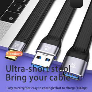 Mini Cable USB a Tipo C <span class=keywords><strong>de</strong></span> 5 Pulgadas 3.1 3A <span class=keywords><strong>de</strong></span> Carga Rápida 10Gbps FPC para Todos los Dispositivos Móviles y Bancos <span class=keywords><strong>de</strong></span> Energía - Product Image 3