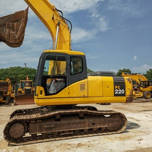 รถขุดไฮดรอลิกแบบตีนตะขาบมือสอง ปี 2022 รุ่น PC220-7 น้ำหนัก 22 ตัน 22000 กก. ชั่วโมงการใช้งานต่ำ เครื่องยนต์และมอเตอร์กำลังสูง สำหรับงานหนัก ขาย - Product Image 1