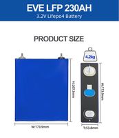 Batterie LiFePO4 EEL Lf280K 100Ah 230Ah 314Ah 10000 Cycles 3.2V Rechargeable pour Stockage d'Énergie