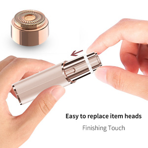 Lady Shaver Electric Rotating Disc Epilator LED <b>Light</b> IPX4 Waterproof Rechargeable Battery 2-in-1 Body Grooming Trimmer Hair - Product Image 5