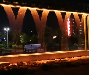 Écran d'eau numérique <span class=keywords><strong>en</strong></span> structure acier personnalisable, best-seller pour les hôtels |   Support d'installation de projets et design moderne - Product Image 1