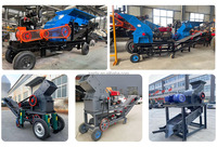 Concasseur à marteaux diesel portable PC 300*400 |   Concasseur de pierres mobile 5-10t/h pour l'exploitation minière et la construction
