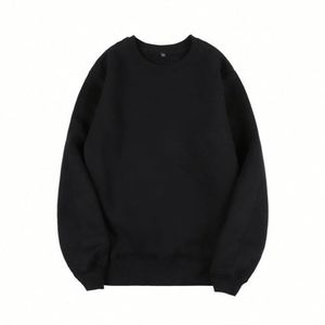 H5261 High Quality Custom Print Embroidered Rhinestone 500g Heavyweight Fleece Lined Sweatshirts Crew Neck Sweatshirt - Product Image 6