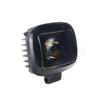 GOODZOOM Lentes Bi-LED para Coche, Focos LED para Camión, Luz Delantera LED de Doble Color, Luz Auxiliar LED para Coches y Camiones