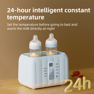 Chauffe-lait et stérilisateur pour bébé sans BPA, double bouteille, matériau PP, 200W - Product Image 3